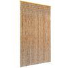 vidaXL Cortina de porta anti-insetos em bambu 120x220 cm