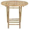 vidaXL Mesa de Jardim Natural 80 x 70 cm Bambu