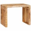 vidaXL Mesa de apoio Castanho 60 x 35 x 46 cm Madeira de manga maci&ccedil;a