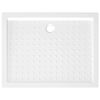 vidaXL Base de chuveiro com pontos 90x70x4 cm ABS branco