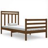 vidaXL Estrutura de cama 90x200 cm madeira maci&ccedil;a castanho mel