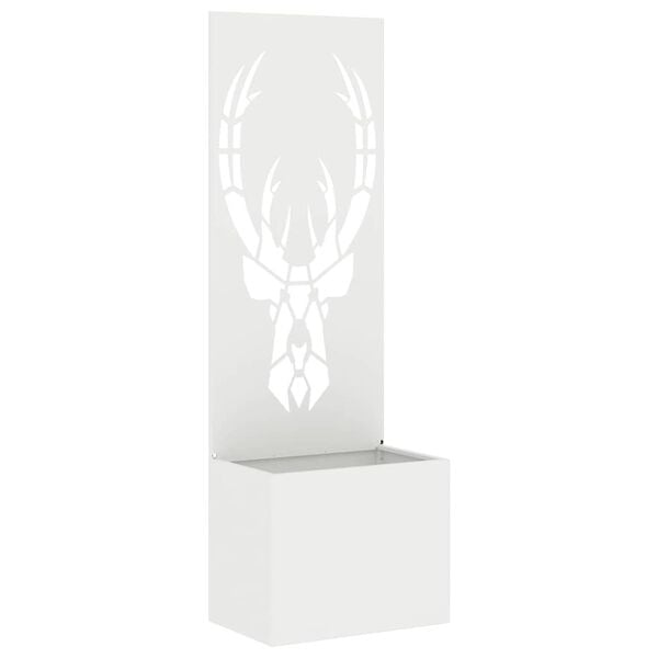 vidaXL Tela de Privacidade para Jardim Branco 50 x 140 cm