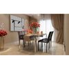 vidaXL Cadeiras de Jantar 4 pcs Preto 46 x 38.5 x 91 cm