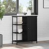 vidaXL Buffet Carvalho Preto 70 x 30 x 80 cm