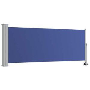 vidaXL Toldo lateral retr&aacute;til para p&aacute;tio 100x300 cm azul