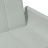 vidaXL Sof&aacute;-cama 2 lugares c/ apoio de p&eacute;s veludo cinza-claro