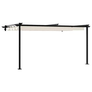 vidaXL Gazebo 400 x 300 x 200 cm Creme Poli&eacute;ster