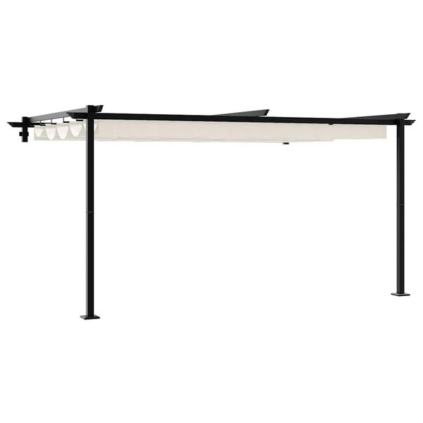vidaXL Gazebo Creme 400 x 300 x 200 cm Poliéster