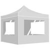 vidaXL Tenda dobr&aacute;vel profissional com paredes 2x2m alum&iacute;nio branco
