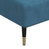 vidaXL Chaise longue veludo azul