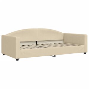 vidaXL Sof&aacute;-cama 100x200 cm tecido cor creme