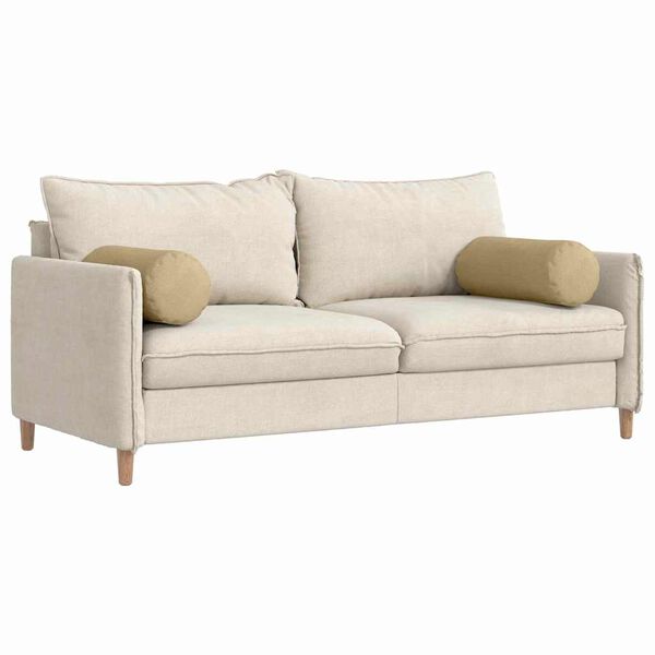 vidaXL Almofadas de Apoio 2 pcs Cinza Verde Ø 25 x 70 cm