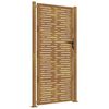 vidaXL Port&atilde;o de jardim 100x175 cm A&ccedil;o Corten Design Quadrado