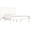 vidaXL Cama sem colch&atilde;o 140x200 cm madeira de pinho maci&ccedil;a branco