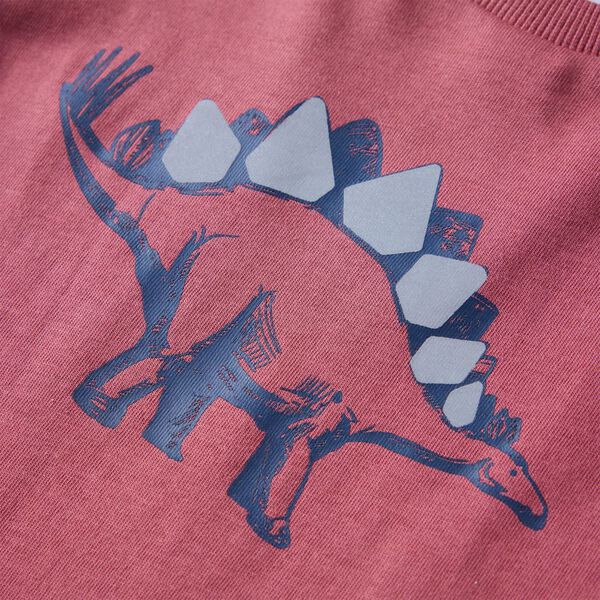 T-shirt de manga comprida para crian&ccedil;a vermelho-escuro 116