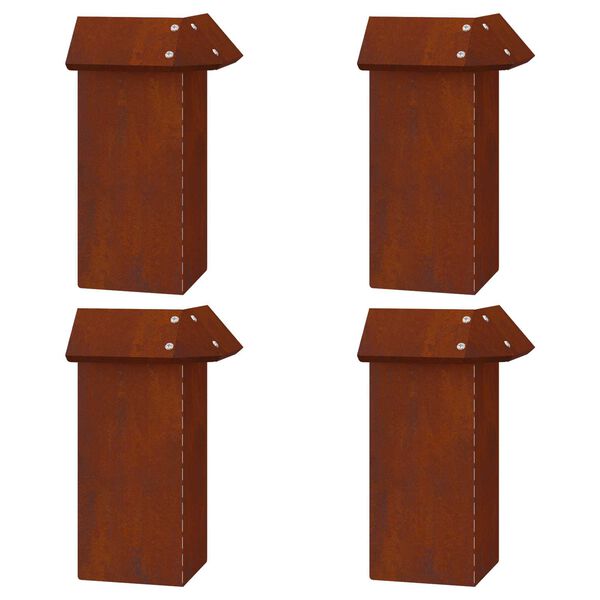 vidaXL Cercas de caracol 8 pcs Ferro Enferrujado