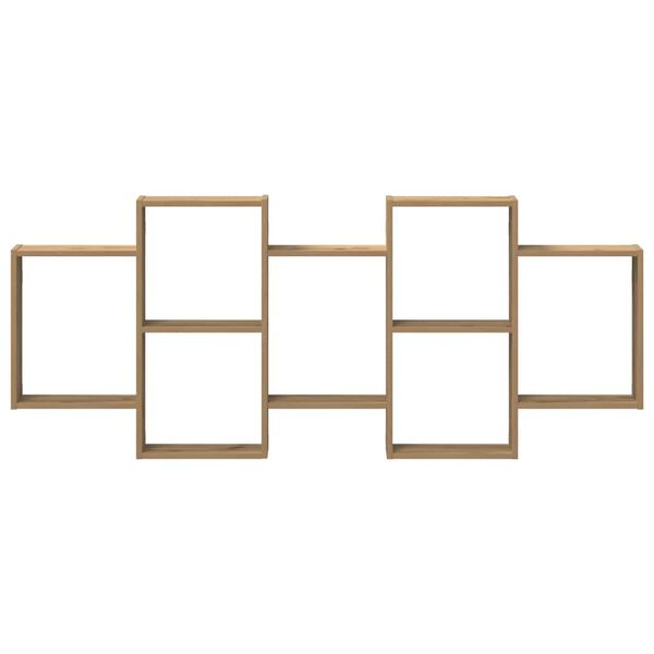 vidaXL Prateleira parede 159x18x65cm deriv. madeira carvalho artisiano