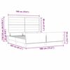 vidaXL Estrutura da Cama com cabeceira Creme 180 x 200 cm tecido