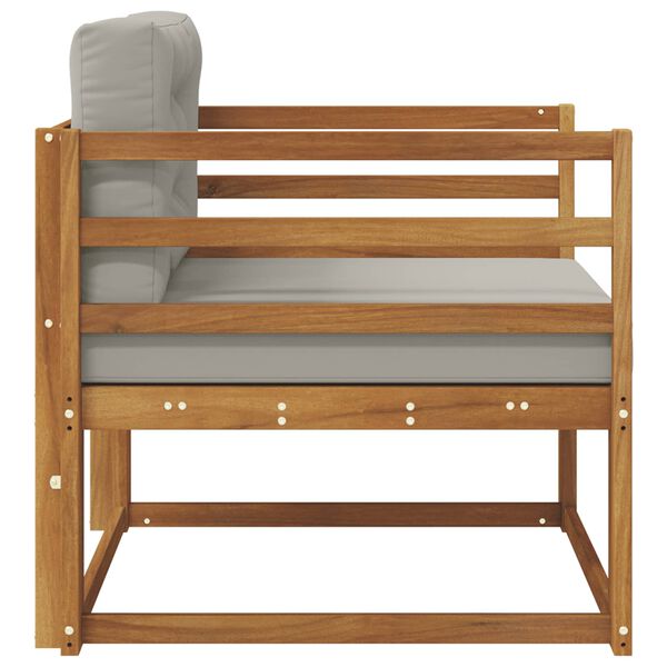 vidaXL Sof&aacute; M&eacute;dio Externo Madeira S&oacute;lida de Ac&aacute;cia Natural