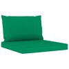 vidaXL 6 pcs conjunto lounge de jardim c/ almofad&otilde;es verdes