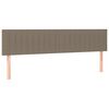 vidaXL Cabeceiras cinzento-acastanhado 160x5x78/88 cm tecido