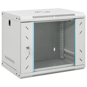 vidaXL Arm&aacute;rio bastidor de parede 9U 19" IP20 53x40x45 cm