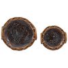 vidaXL Cesta de Plantas com armazenamento 2 pcs Castanho Rattan Kubu