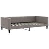 vidaXL Sof&aacute;-cama 100x200 cm tecido cinzento-acastanhado