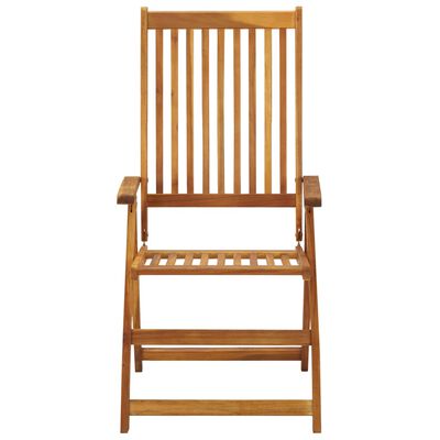 vidaXL Cadeiras de jardim dobráveis 8 pcs madeira de acácia maciça