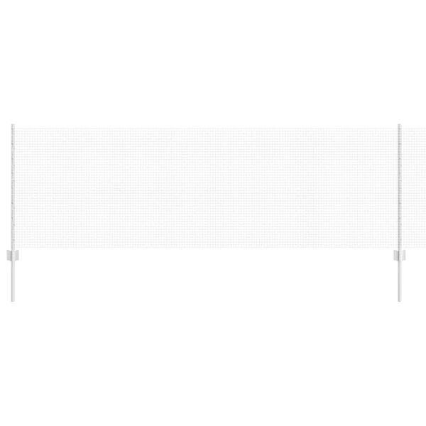 vidaXL Cerca com Poste Prateado 0,8 x 25 m A&ccedil;o