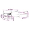vidaXL Cama sem colch&atilde;o 200x200 cm madeira de pinho maci&ccedil;a branco