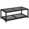 vidaXL Banco sapateira 80x40x30 cm vime PE preto