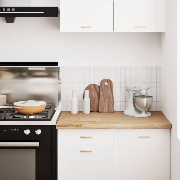 VidaXL Bancada de cozinha retangular 100x63,5x4 cm carvalho maci&ccedil;a