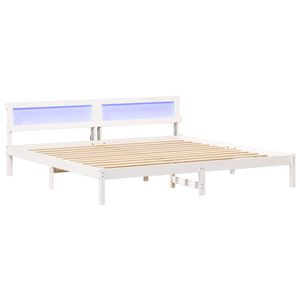 vidaXL Estrutura da Cama com cabeceira Branco 180 x 200 cm