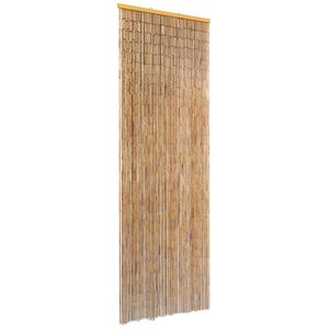 vidaXL Cortina de porta anti-insetos em bambu 56x185 cm
