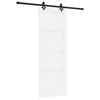 vidaXL Porta Deslizante Branco e Preto 78 x 211 cm