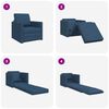 vidaXL Sof&aacute;-Cama 60cm Azul tecido