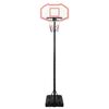 vidaXL Tabela de basquetebol 282-352 cm polietileno branco