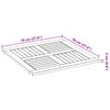 vidaXL Tampo de mesa quadrado 70x70x2 cm madeira de ac&aacute;cia maci&ccedil;a