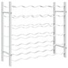 vidaXL Garrafeira para 36 garrafas metal branco