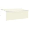 vidaXL Toldo retr&aacute;til Creme 350 x 200 cm Poli&eacute;ster e Alum&iacute;nio
