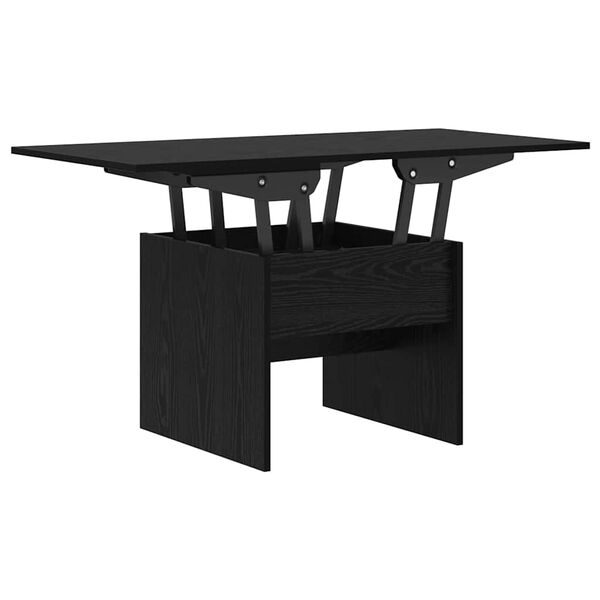 vidaXL Mesa de centro Carvalho Preto 55 x 54,5 x 45 cm