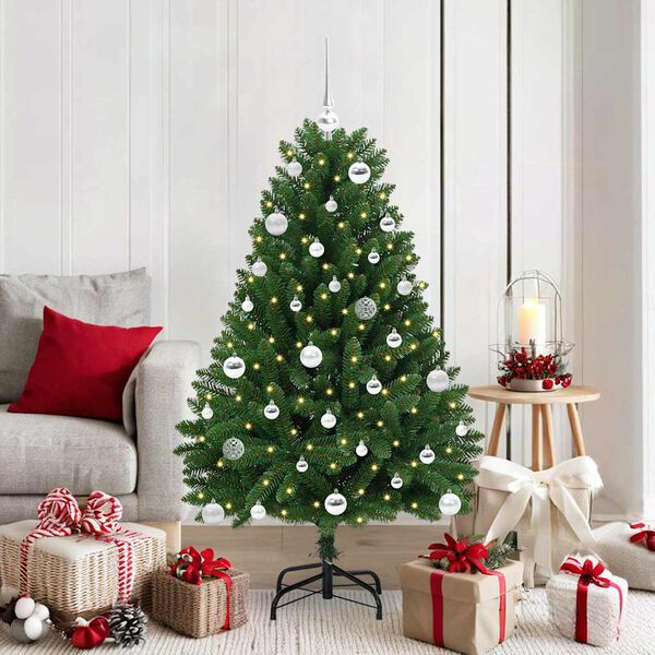 vidaXL &Aacute;rvore de Natal Artificial Verde 150 cm PVC e Metal