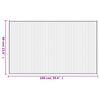 vidaXL Tapete retangular 60x100 cm bambu castanho-escuro
