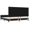 vidaXL Cama Box com cabeceira Preto 200 x 200 cm Veludo