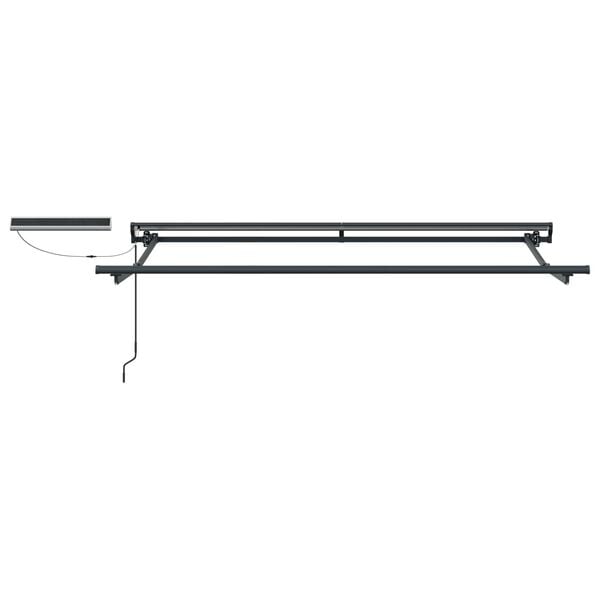 vidaXL Toldo Retr&aacute;til El&eacute;trico Azul e Branco 2,5 x 2 m