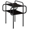 vidaXL Mesa de centro Carvalho Preto 40 x 40 x 51 cm
