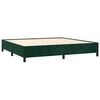 vidaXL Estrutura de cama sem colch&atilde;o 200x200 cm veludo verde-escuro
