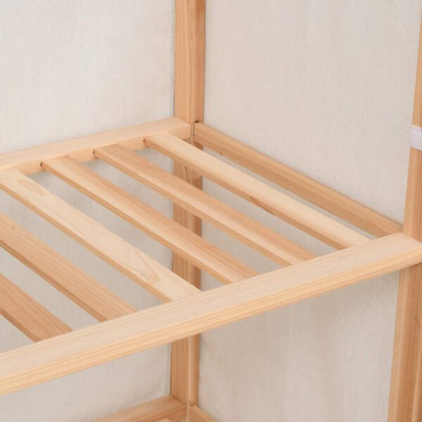 vidaXL Roupeiro/guarda-roupa 3 prateleiras 79x40x170 cm