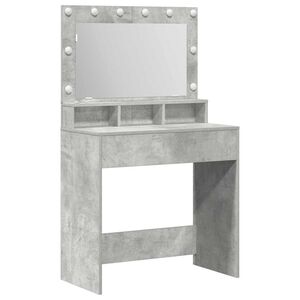 vidaXL Mesa de vestir Cinzento 78,5 x 41 x 135 cm Derivados de Madeira
